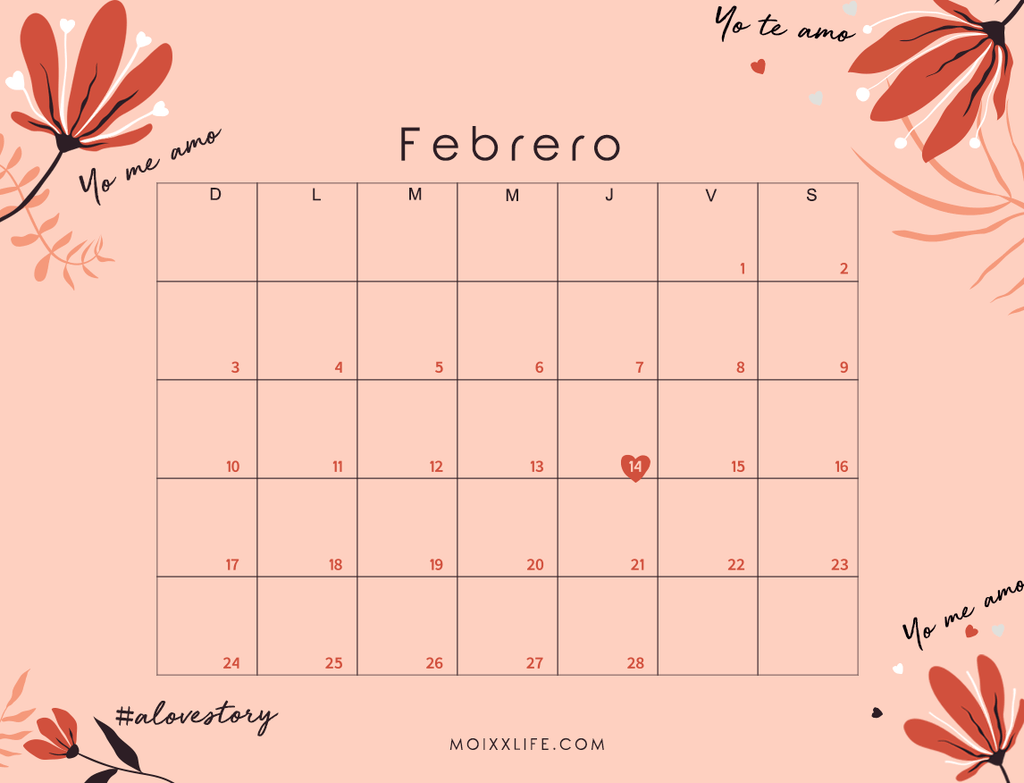 PLANNER Y CALENDARIO FEBRERO 2019 (DESCARGABLE)