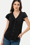 Blusa Manga Corta Galina