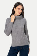 Chompa Tejida Cuello Tortuga Diana