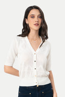 Cardigan Manga Corta Pauli