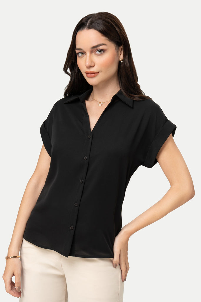 Camisa Manga Caida Bradley CAMISAS MOIXX Negro S 