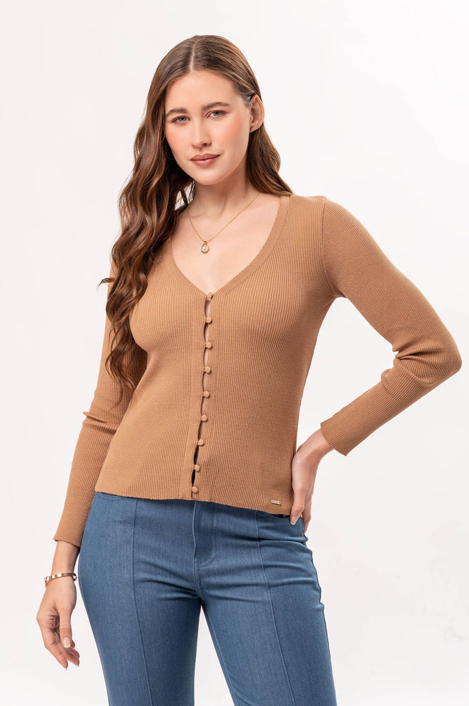 Cardigan Jessia CARDIGANS MOIXX Camel S 