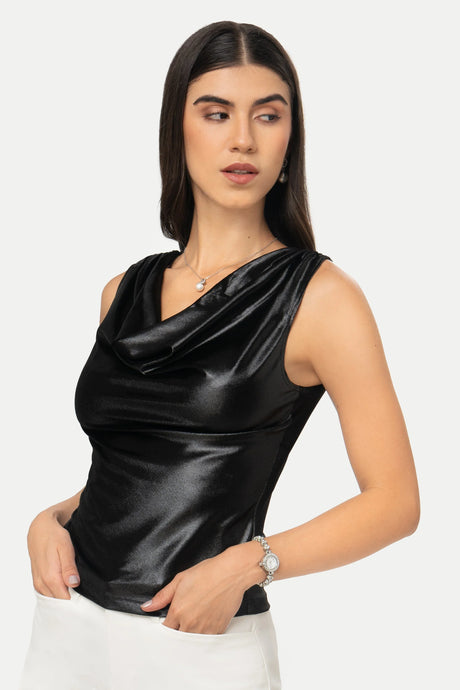 Blusa Cowl Fit Juliana BLUSAS MOIXX Negro S 