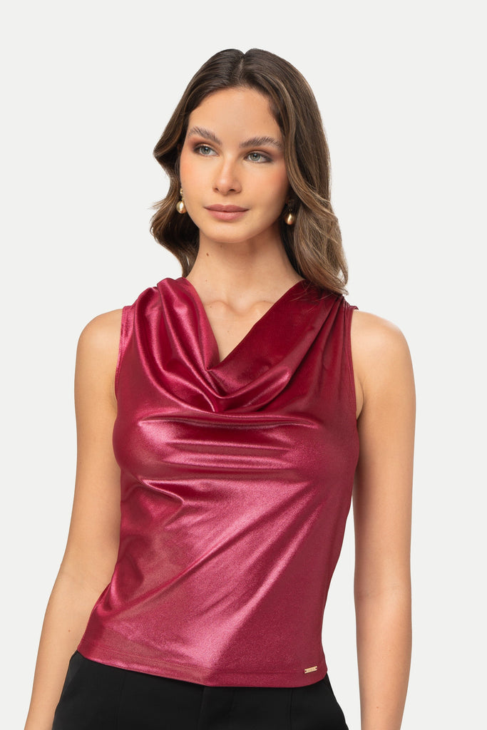 Blusa Cowl Fit Juliana BLUSAS MOIXX Rosado S 