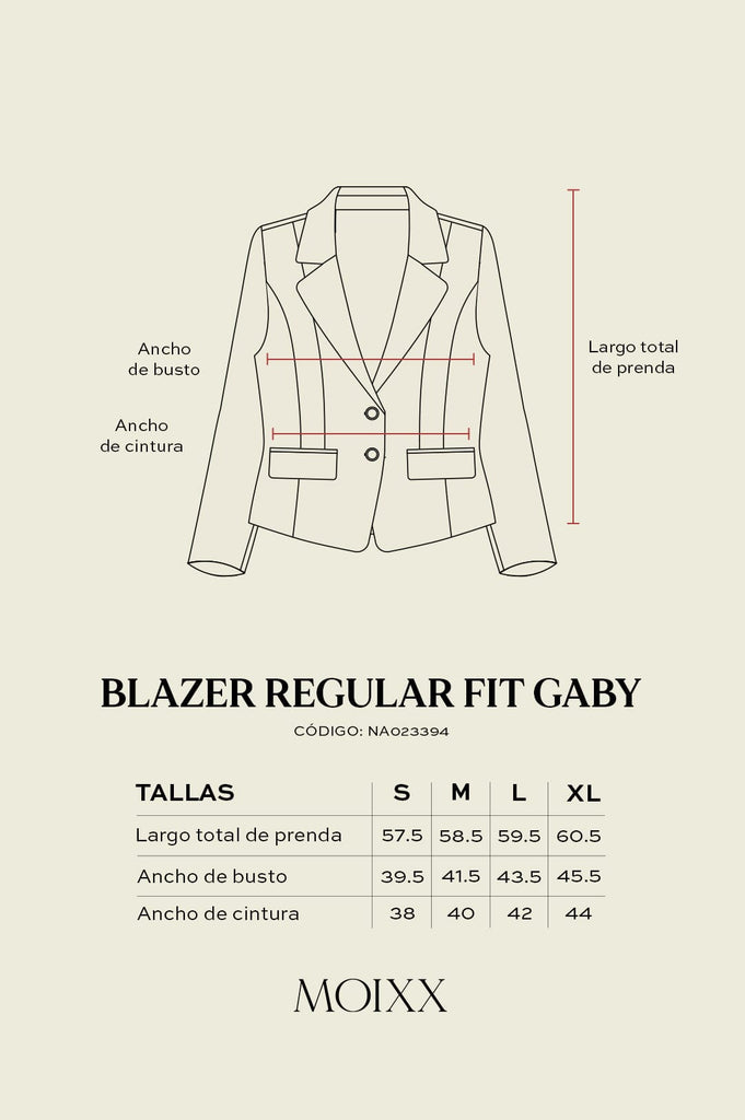 Blazer Regular Fit Gaby BLAZERS MOIXX 
