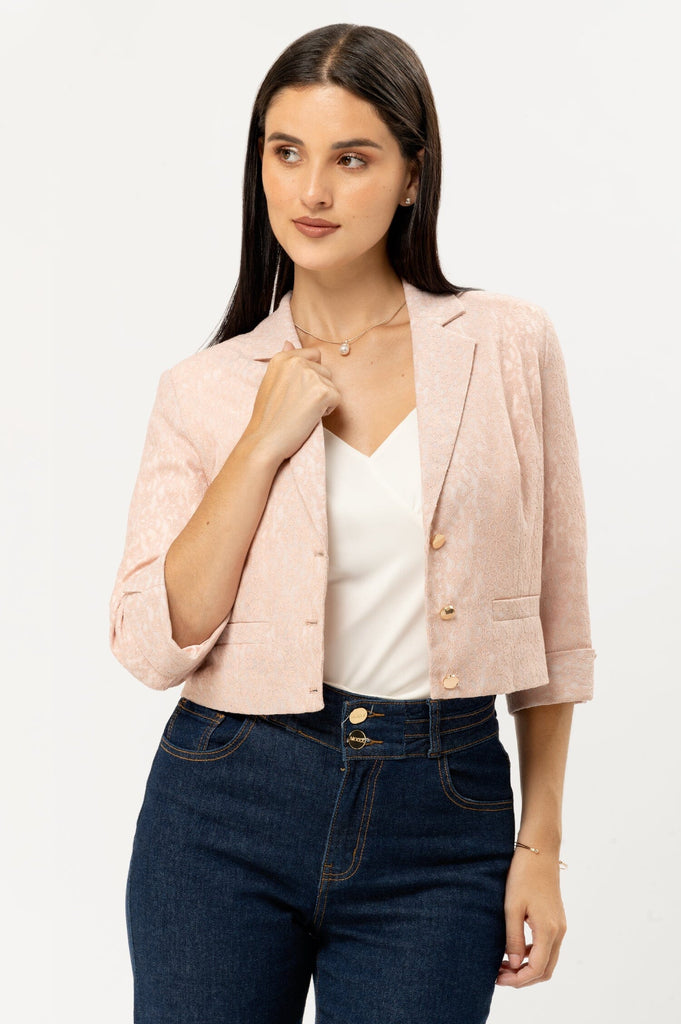 Blazer Crop Rocio BLAZERS MOIXX Dorado Rosa S 