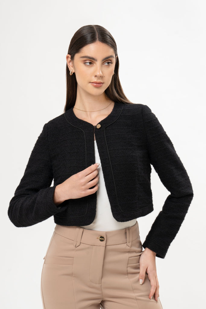 Blazer Cropped Fit Bella BLAZERS MOIXX Negro S 