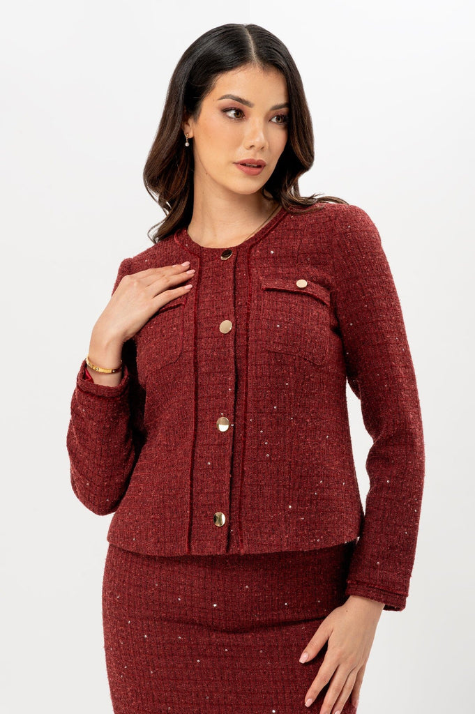 Blazer Leonor BLAZERS MOIXX Rojo oscuro S 
