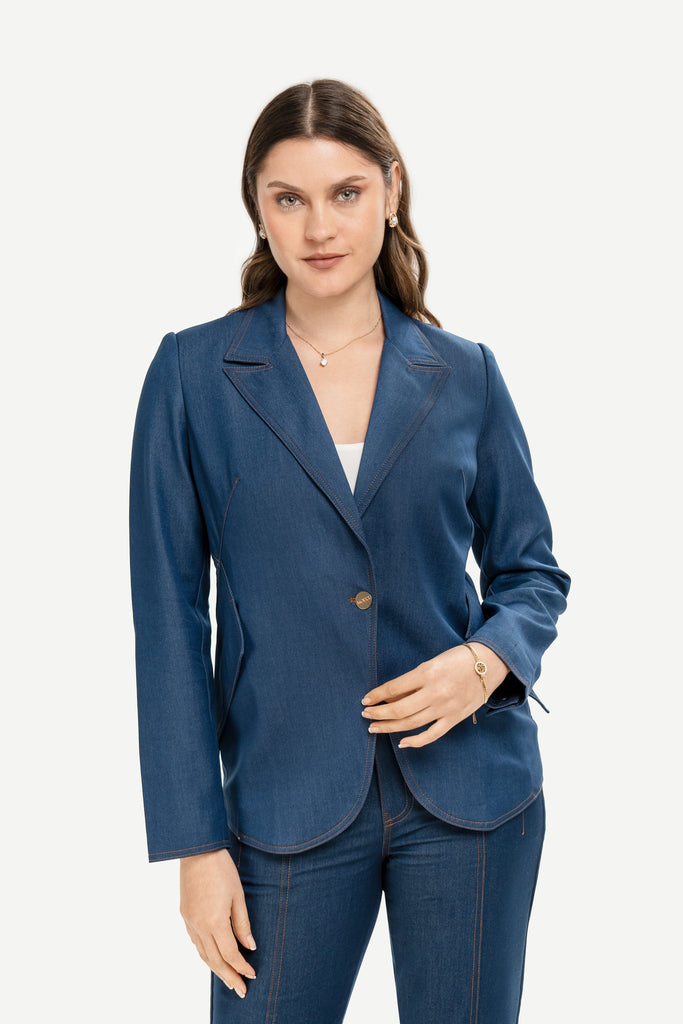 Blazer Slim Fit Rosa BLAZERS MOIXX Azul S 