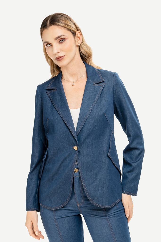 Blazer Slim Fit Rosa BLAZERS MOIXX Azul oscuro S 