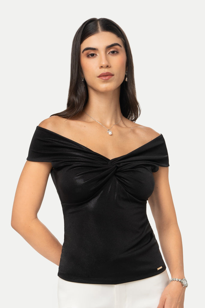 Blusa Off Shoulder Elea BLUSAS MOIXX Negro S 