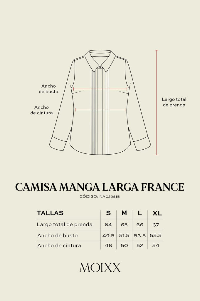Camisa Manga Larga France CAMISAS MOIXX 