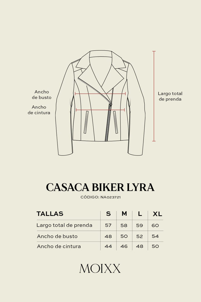 Casaca Biker Lyra CASACAS MOIXX 