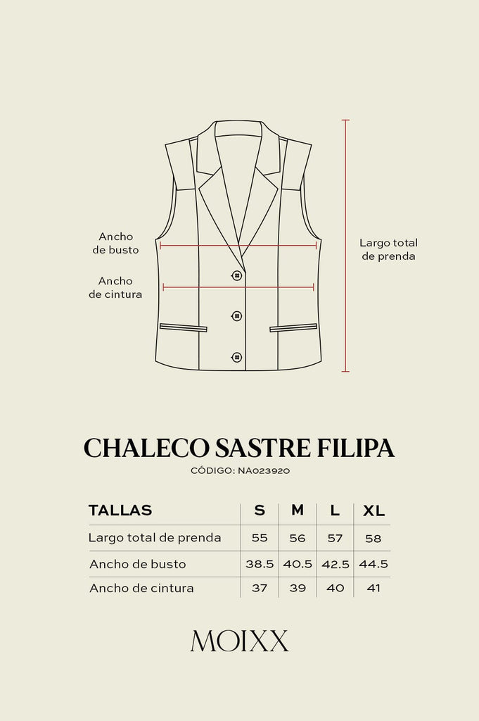 Chaleco Sastre Filipa CHALECOS MOIXX 