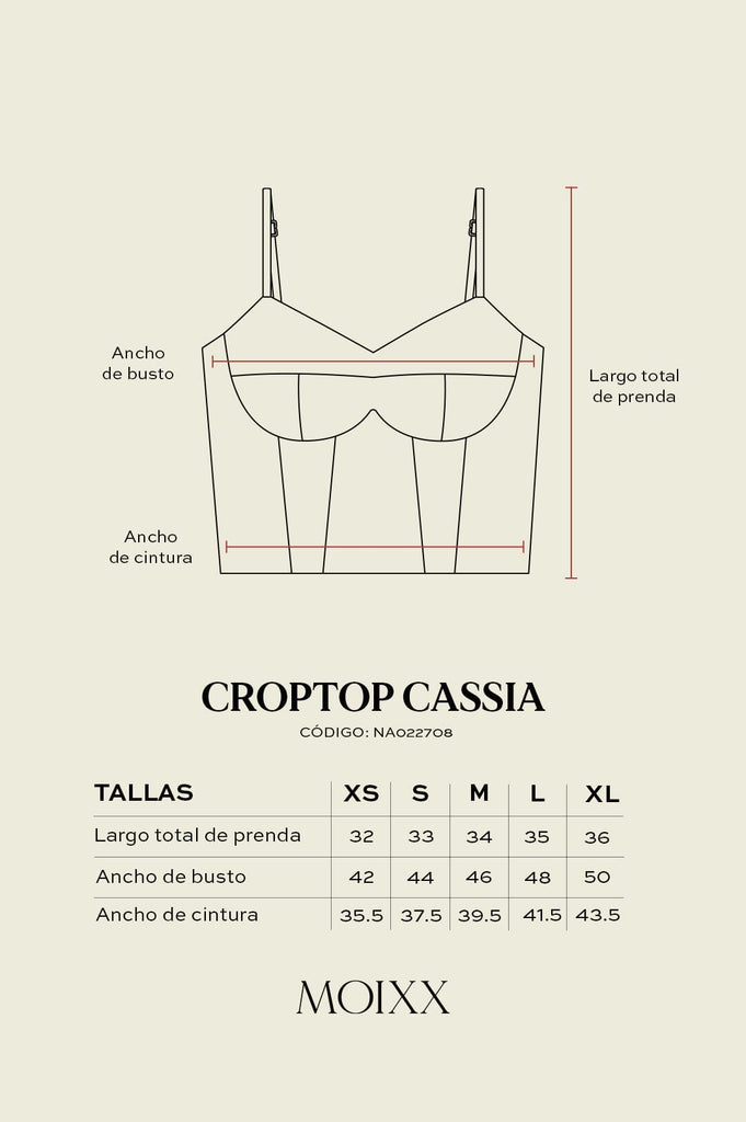 Croptop Cassia CROPTOPS MOIXX 