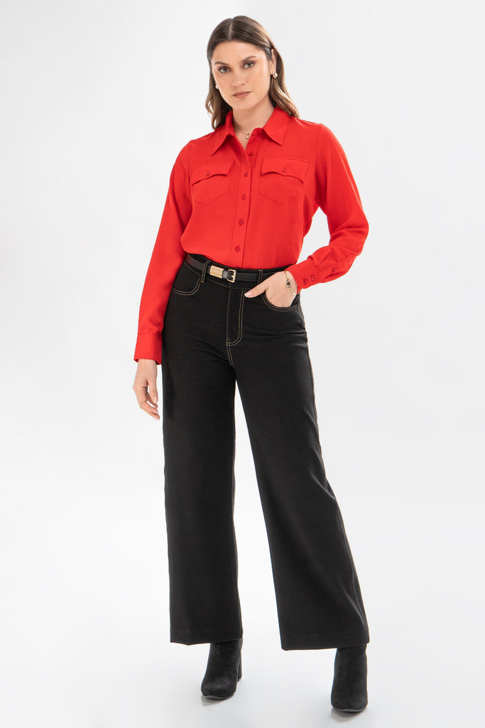 Camisa Manga Larga Eva CAMISAS MOIXX Rojo S 
