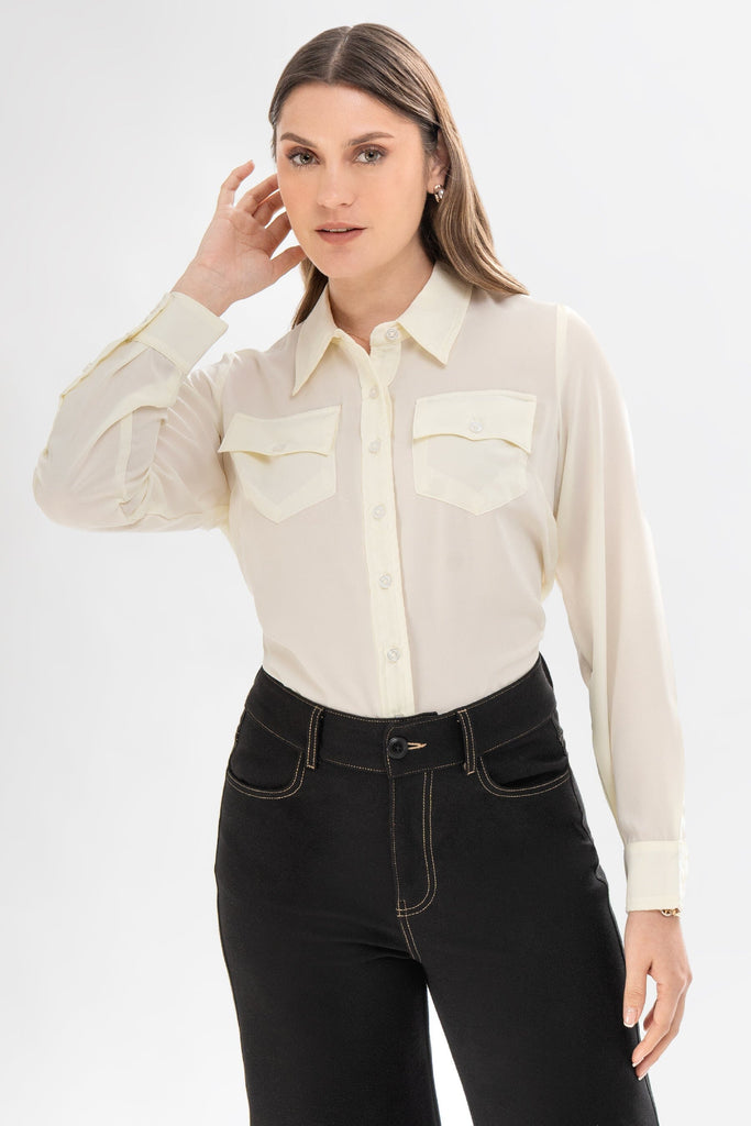 Camisa Manga Larga Eva CAMISAS MOIXX Perla S 