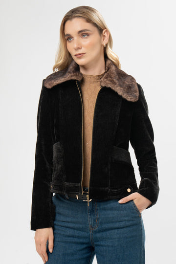 Casaca Regular Fit Suemi CASACAS MOIXX Negro S 