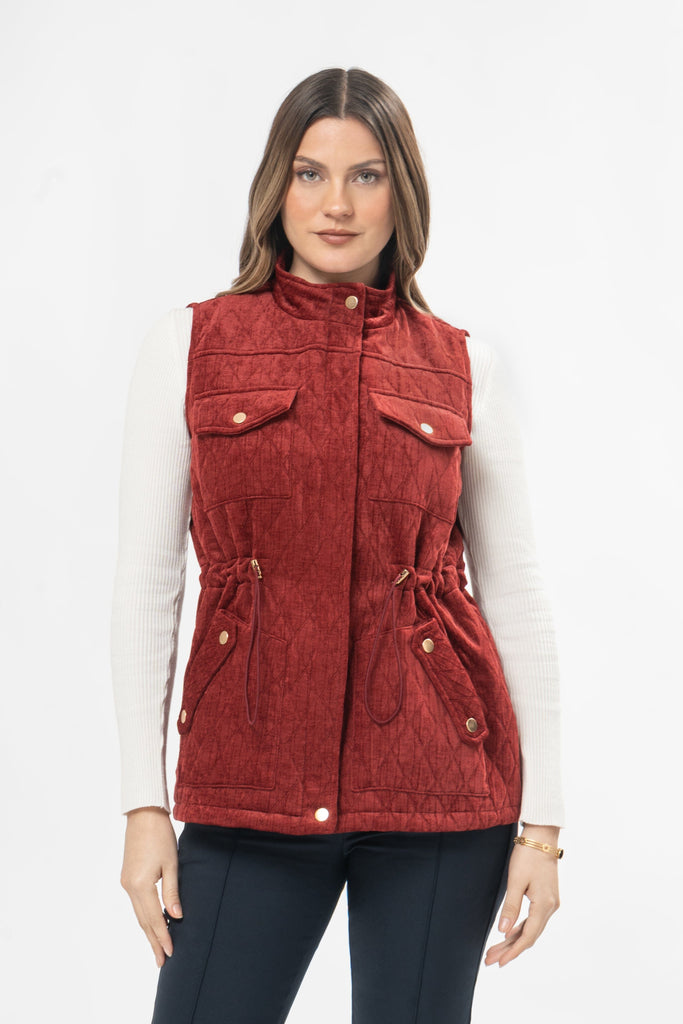 Chaleco Puffer Fit Andrea CHALECOS MOIXX Rojo oscuro S 
