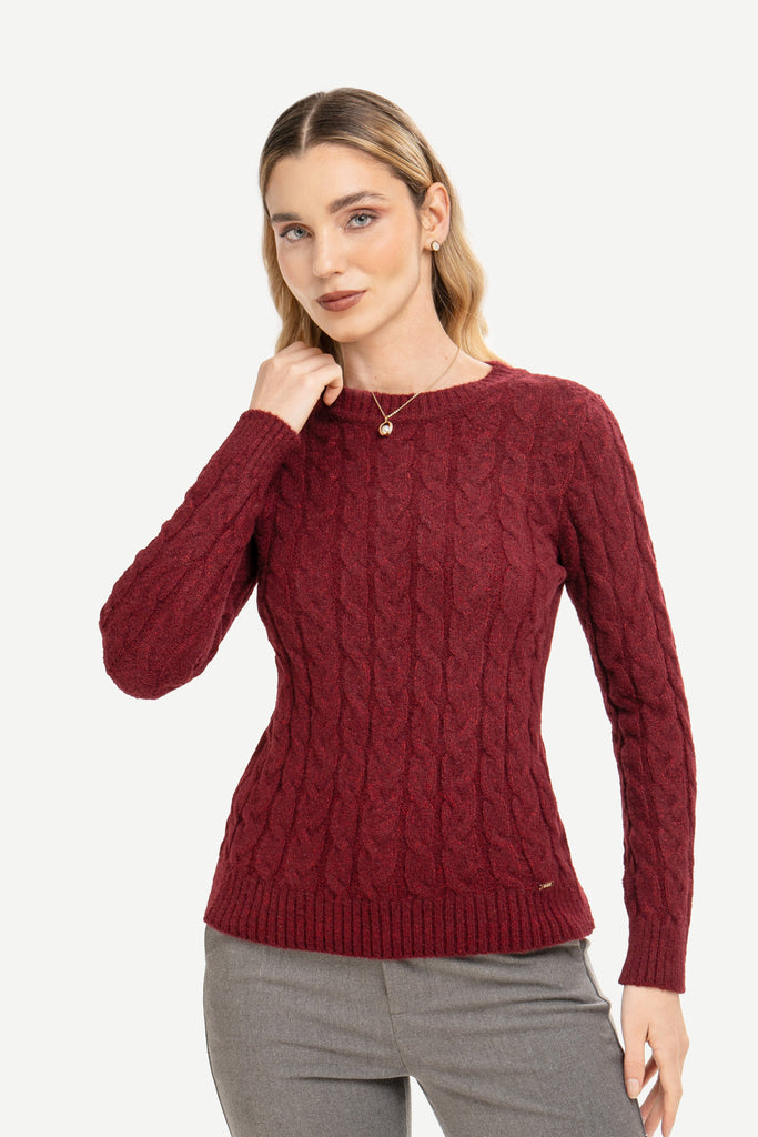 Chompa Crew Neck Luccia CHOMPAS MOIXX Rojo oscuro S 