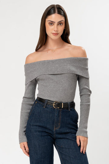 Chompa Off Shoulder Catania CHOMPAS MOIXX Gris S 