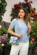 Polo Manga Corta Kim POLOS MOIXX Celeste S 