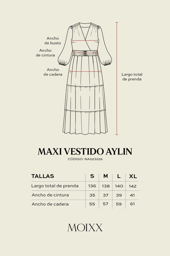 Maxi Vestido Aylin VESTIDOS MOIXX 