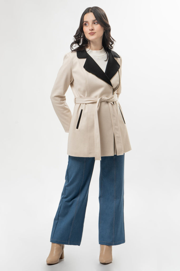 Midi Abrigo Julie ABRIGOS MOIXX Beige S 