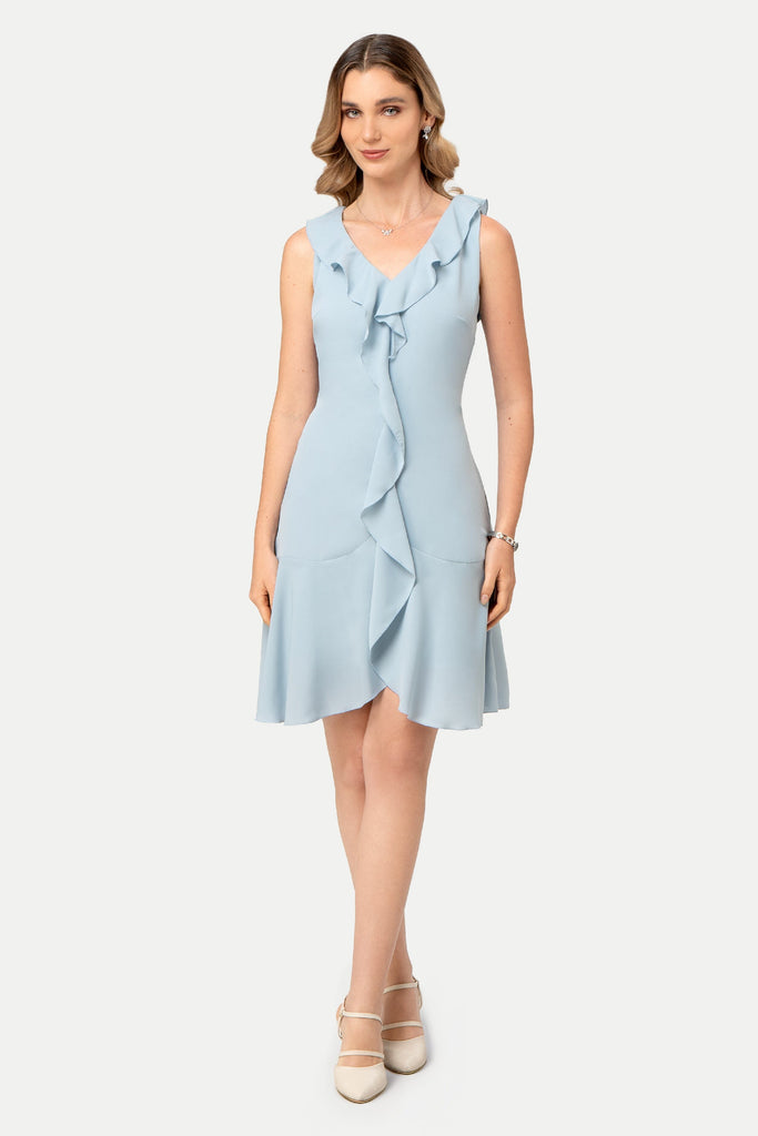 Midi Vestdo Amelie VESTIDOS MOIXX Celeste S 