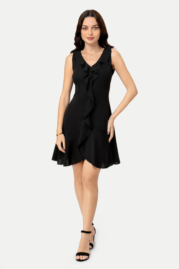 Midi Vestdo Amelie VESTIDOS MOIXX Negro S 