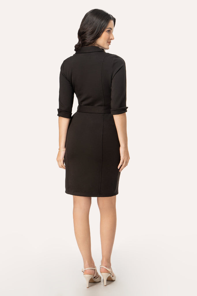 Midi Vestido Manga 3/4 July VESTIDOS MOIXX 