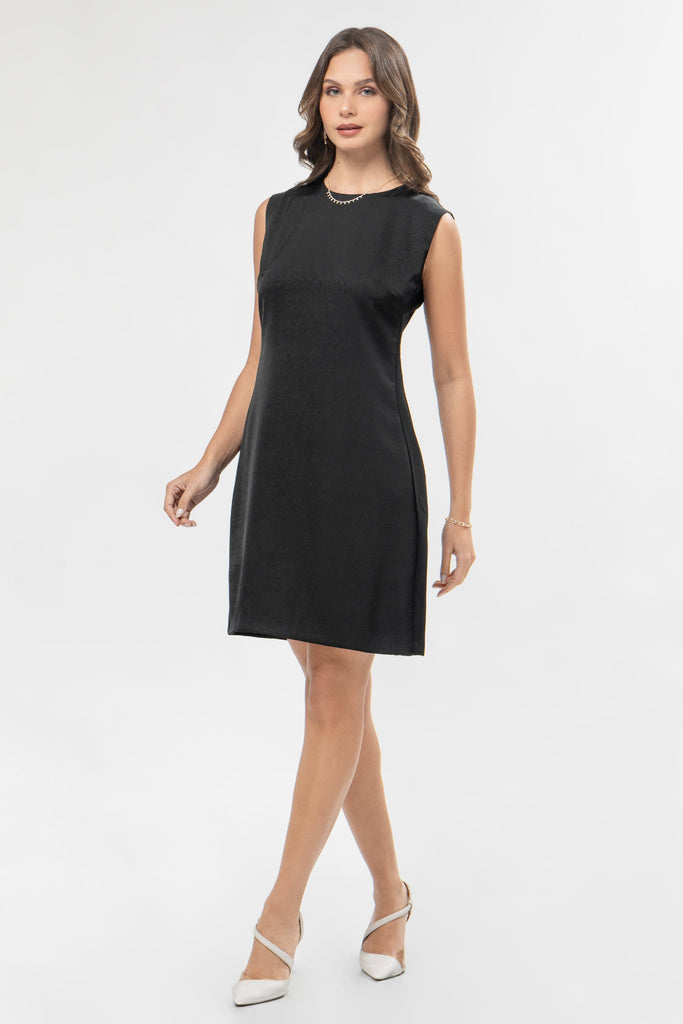 Midi Vestido Manga Cero Juliana VESTIDOS MOIXX Negro S 