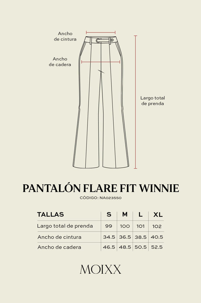 Pantalon Flare Fit Winnie PANTALONES MOIXX 