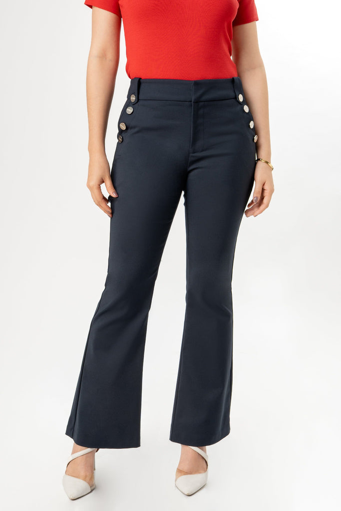 Pantalon Flare Fit Verika PANTALONES MOIXX Azul S 