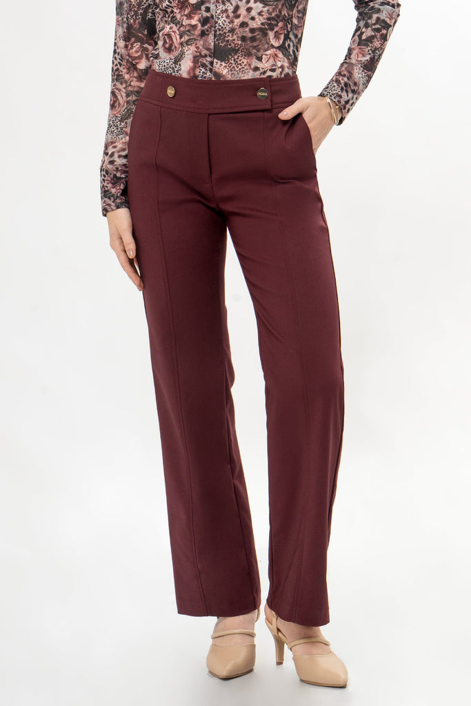 Pantalon Recto Fit Kerly PANTALONES MOIXX Rojo oscuro S 