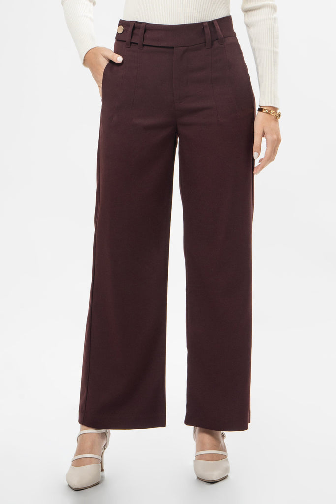 Pantalon Wide Leg Francie PANTALONES MOIXX Rojo Oscuro S 