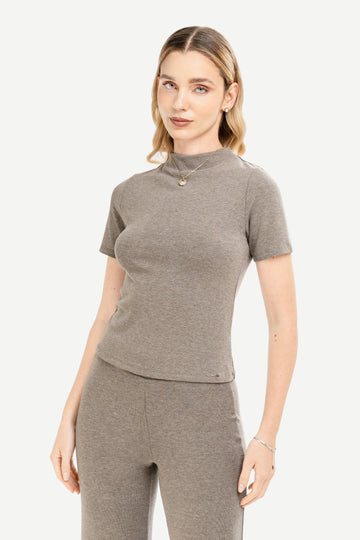 Polo Manga Corta Lina POLOS MOIXX Gris S 