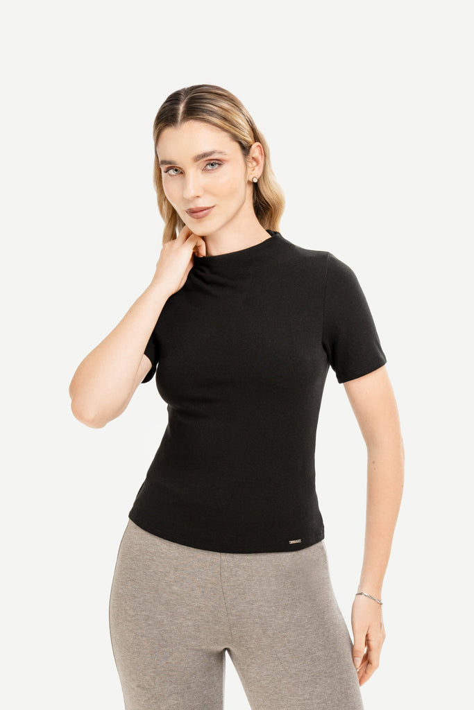 Polo Manga Corta Lina POLOS MOIXX Negro S 