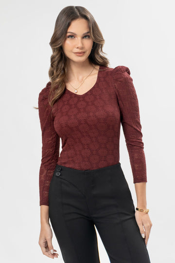 Polo Manga Larga Minerva POLOS MOIXX Rojo oscuro S 