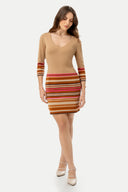 Vestido Roma VESTIDOS MOIXX Marron Claro S 