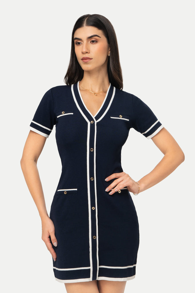 Vestido Tejido Manga Corta Tanyra VESTIDOS SUEN 